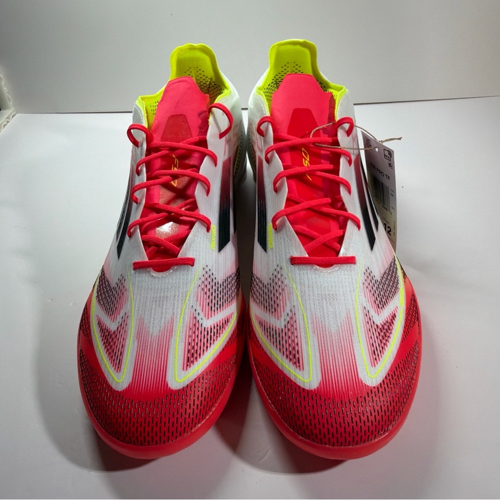 Adidas F50 Pro Turf Soccer Mens White Sneakers Athletic Shoes IE1220 New No Box - Picture 7 of 11